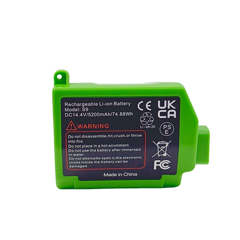 14.4V 5200mAh 6400mAh 18650 4S2P Rechargeable Li-ion Battery Pack For IROBOT Roomba S9 S9+ 9550 9150 Robotic Vacuum Cleaner