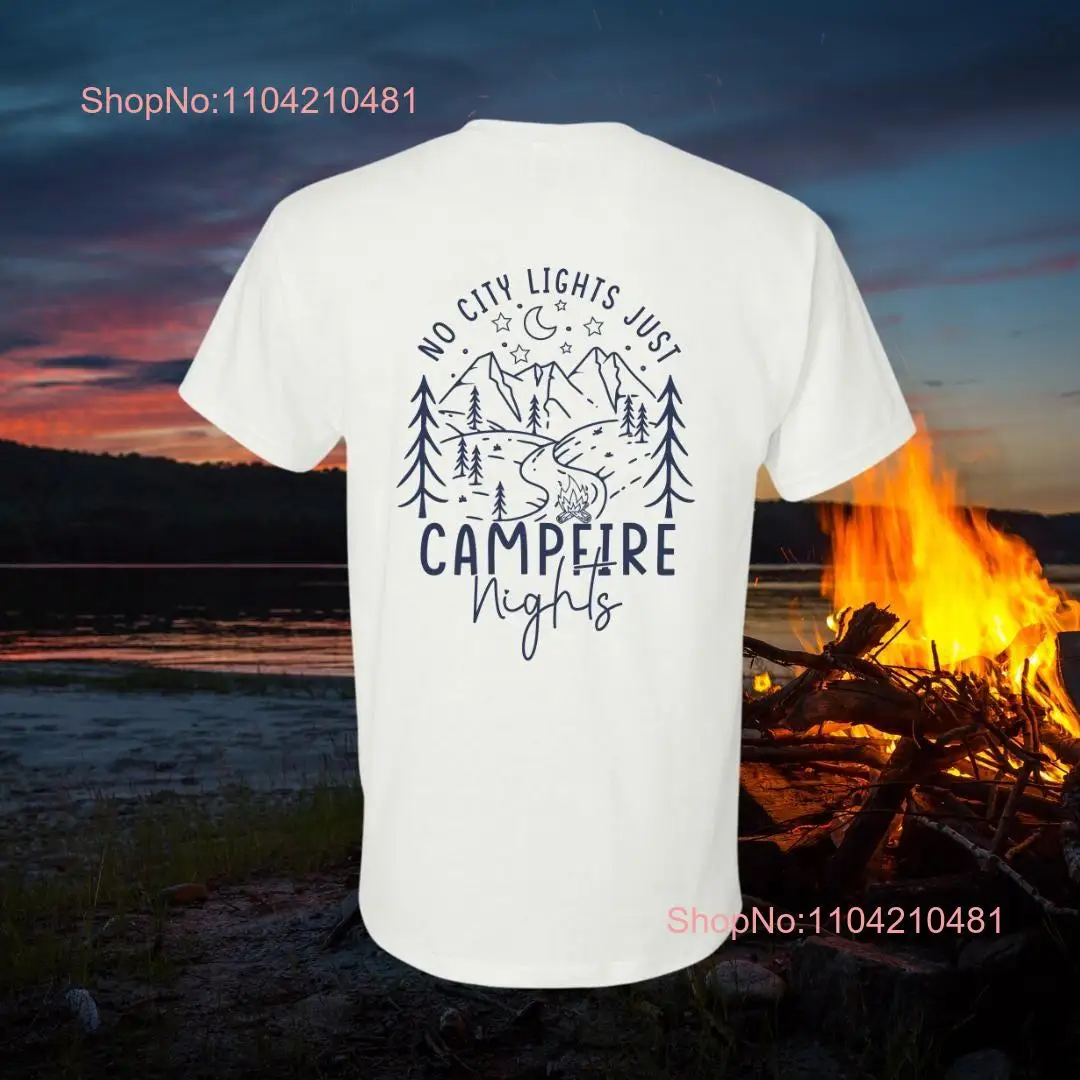 Campfire Nights T Shirt Pathfinder Clothing Co Camping Adventure for him her  long or short sleeves