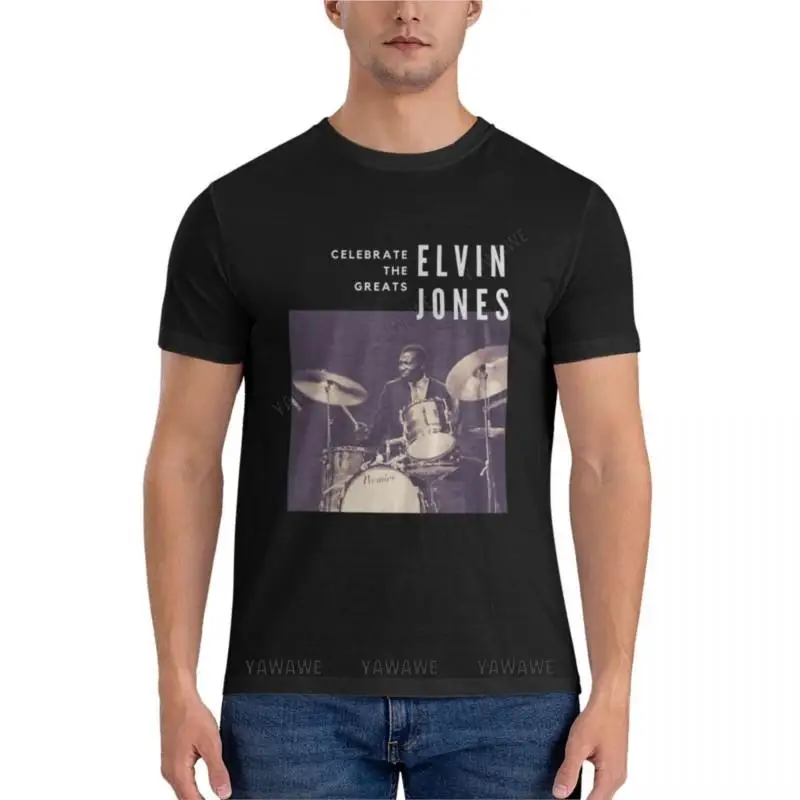 Elvin Jones: Great Jazz Drummer/ Musician Classic T-Shirt boys t shirts Short sleeve mens t shirts men graphic t shirts