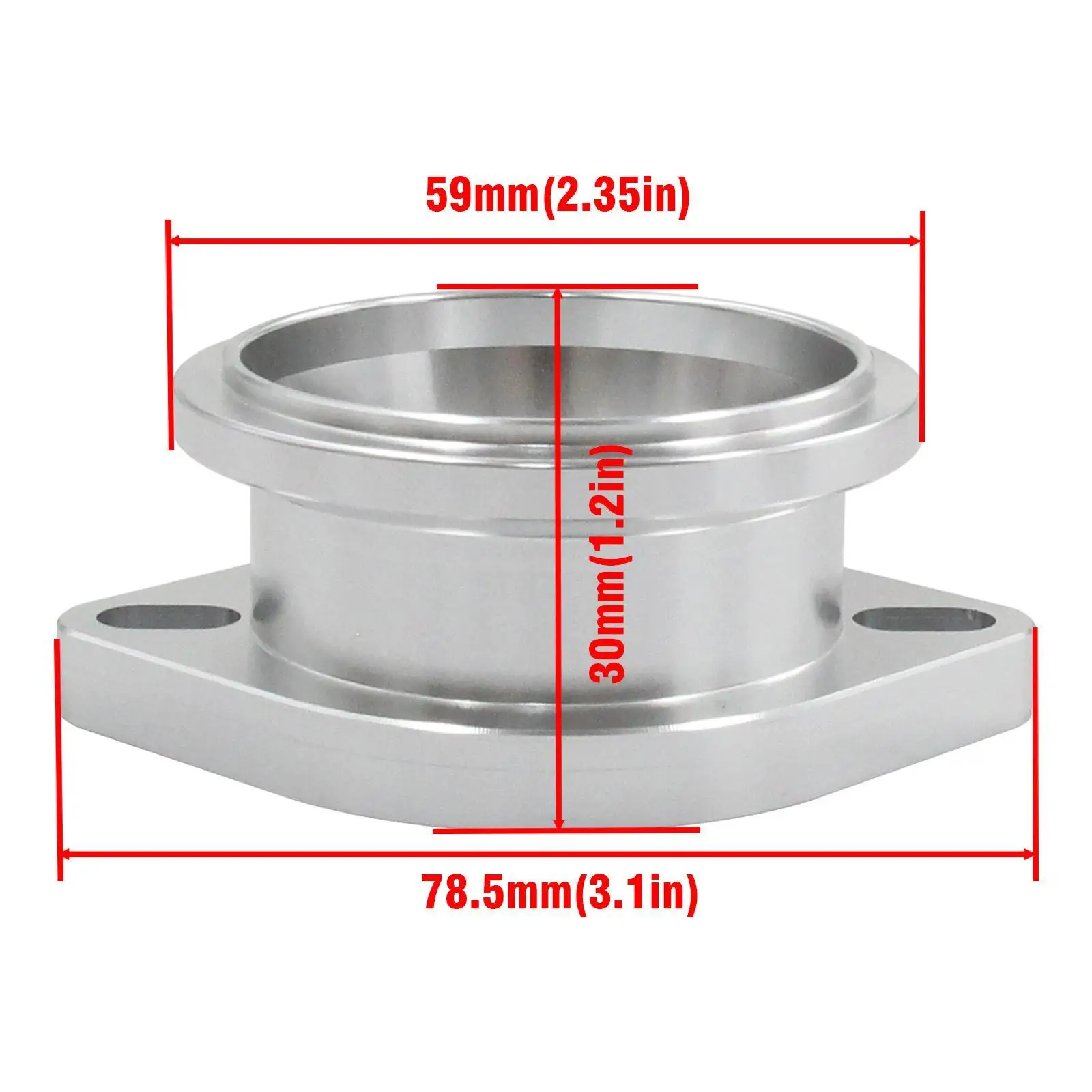 Blow Off Valve Flange High Quality Aluminum Alloy Turbocharger Fitting for Greddy RS to Tial 50mm BOV
