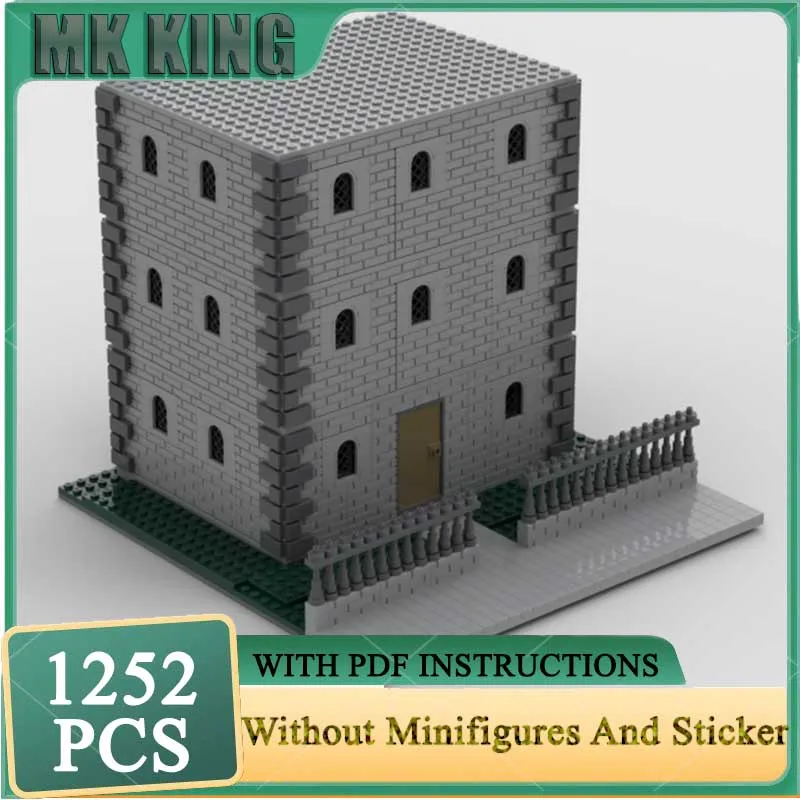 City Street View Moc Building Block House Model Modular Building Model Technology Brick DIY Assembly Castle Toy Holiday Gifts