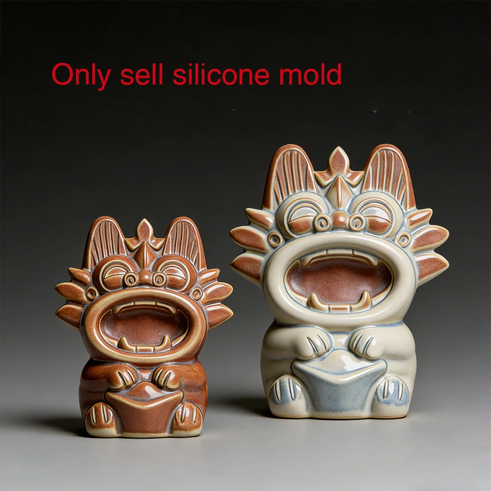 Silicone Mold for Cat Shape Crafts - Multi-Use Mold for Cement, Plaster, Cake, Chocolate & Ice Cubes,  Reusable Creative Gift