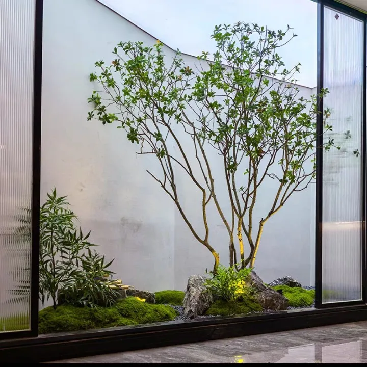 Boutique Island Spring Flower Simulation Green Plant Interior Decoration Landscape Floor Ornament Bionic Plant