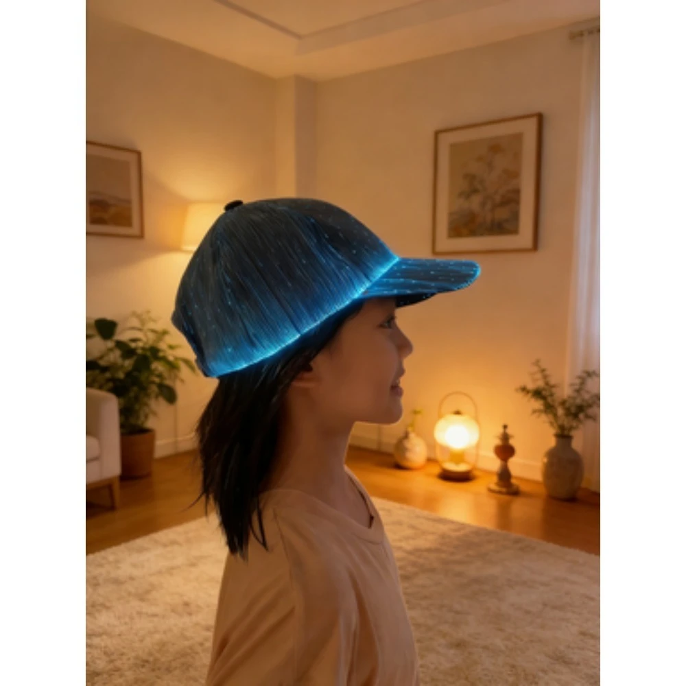 

Горячая новинка: Светящаяся LED-кепка с оптоволокном для дискотек, декоративная кепка для бара, светящаяся кепка в стиле хип-хоп для пар, мигающая кепка