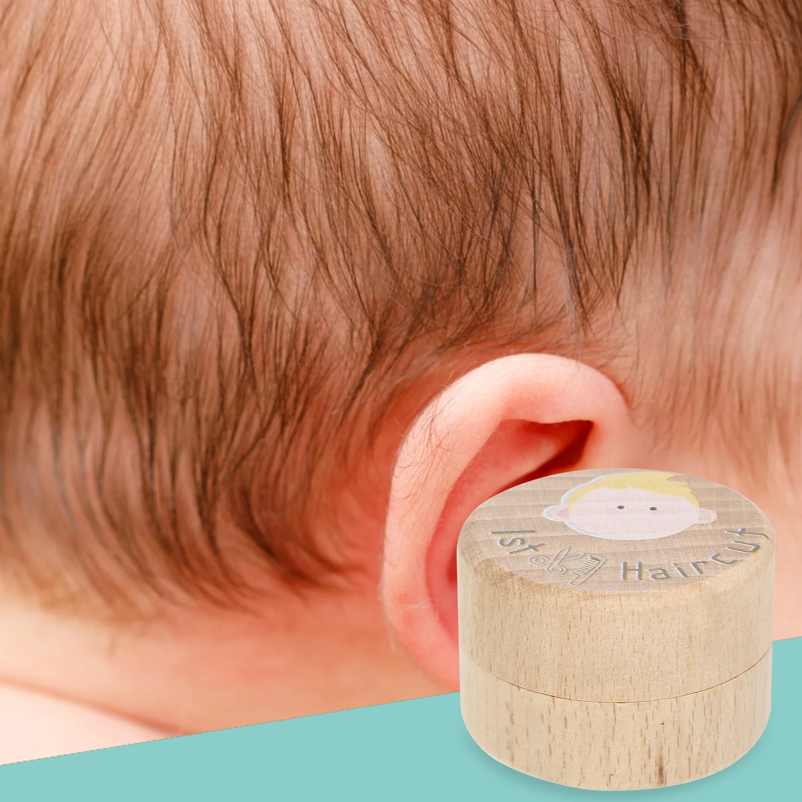 Baby First Hair Keepsake Box Wooden Memory Case For Newborn Boy Girl Haircut Storage Kids Hair Keepsake Container Gift For Baby