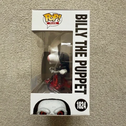 FUNKO POP Plus Billy Dockfigur (På Trehjuling) #1824 Samlarfigur Limited Edition Saw 4,2 tum Vinylmodell Leksakspresent 10 best sales Billy Saw Funko Pop - №1
