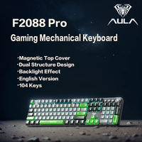 AULA F2088Pro Mechanical keyboard, wired gaming e-sports peripheral keyboard, 108-key office color-matching keyboard