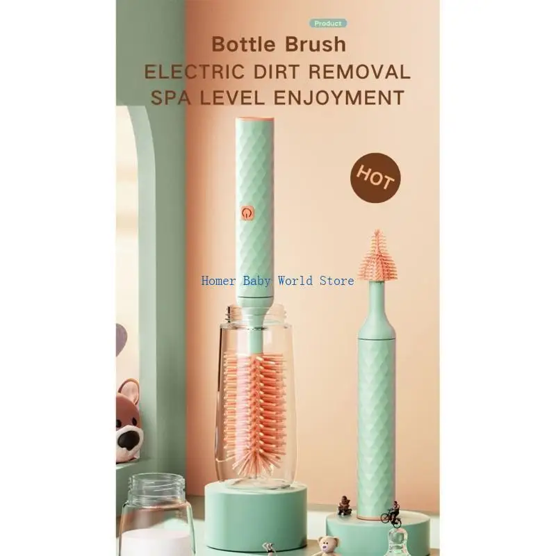 فرش زجاجات لتنظيف الزجاجات من B2QD لتنظيف كوب زجاجي لحلمة زجاجات الأطفال