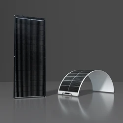 XINPUGUANG Flexible Solar Panel 100 Watt 12 Volt, Ultra Lightweight 100w Solar Panel 12v of Semi-Bendable Monocrystalline Cell
