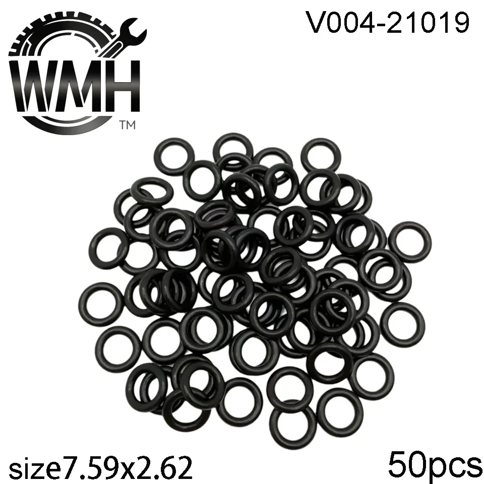 50Pcs Universal Fuel Injector Repair Kits Oring 21019 7.59*2.62mm For 16600-53J03 Nissan 300ZX Car Accessories