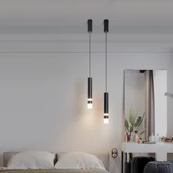 Modern Long Cable Pendant Lamps for Bedside Living Room Foyer Lighting Nordic LED Ceiling Hanging Pendant Lamp Warm White Light