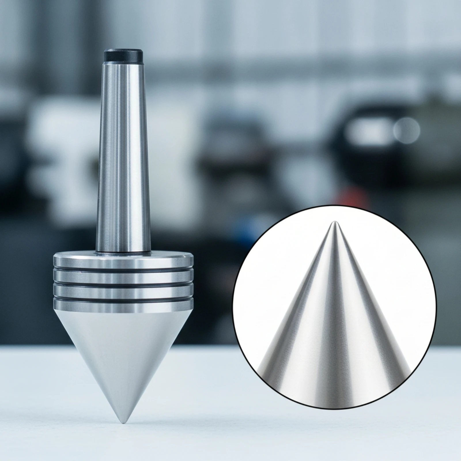 MT2 Live Center Bearing-Mounted Revolving Live Center Lathe Accessory Conical Tool Machined for Woodturners, Woodturning