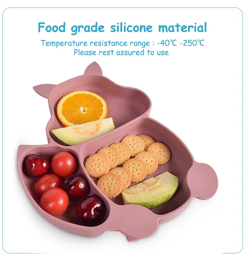 

8PCS Silicone Baby Feeding Set Suction Plate Bowl Waterproof Bib Sippy Cup Silicone Spoon Fork Children's Tableware Set