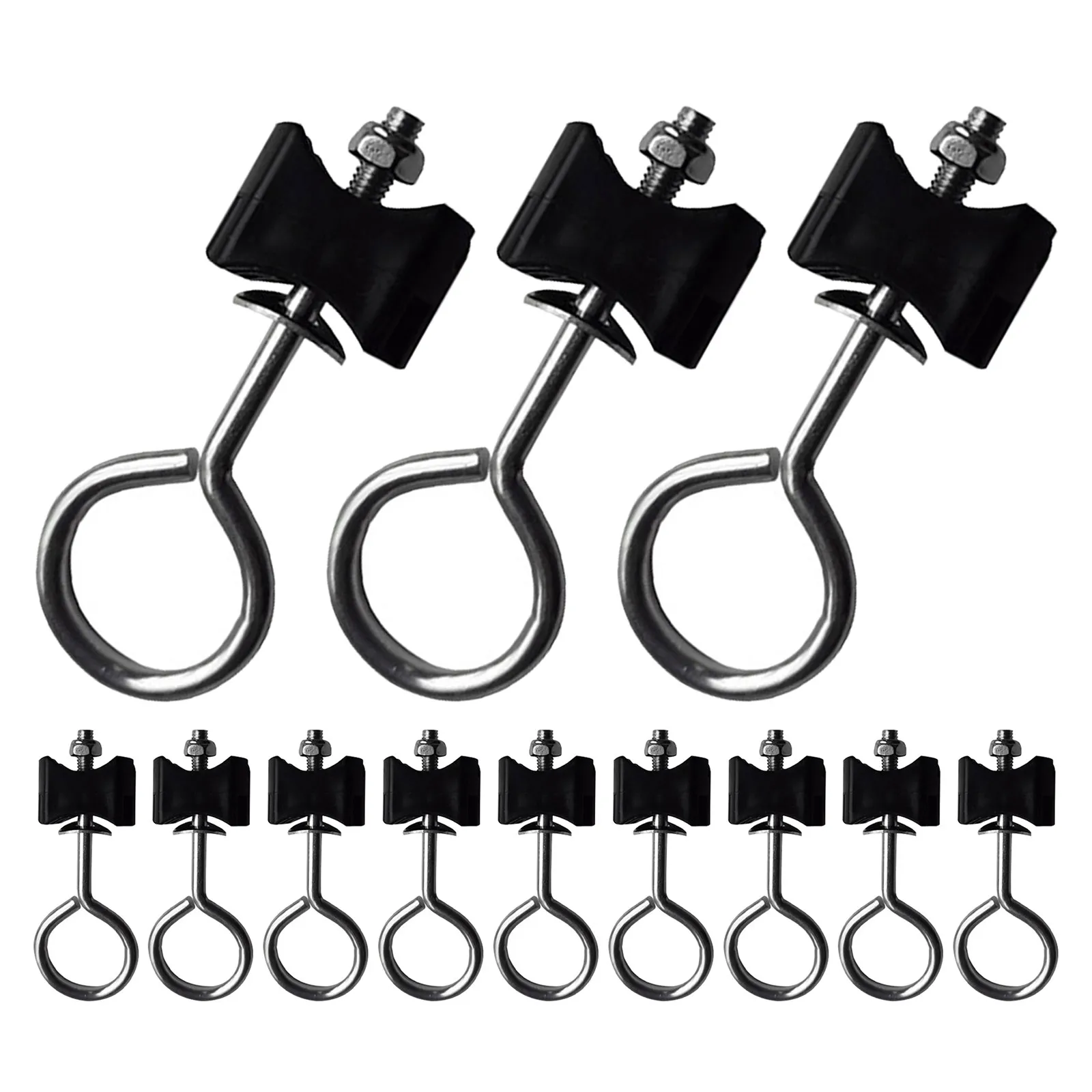 12Pcs Trampoline Screws Replacement Kit Long Round Stable Bolts Nuts Fitness Backyard Repair Screws Trampoline Hardware Kit