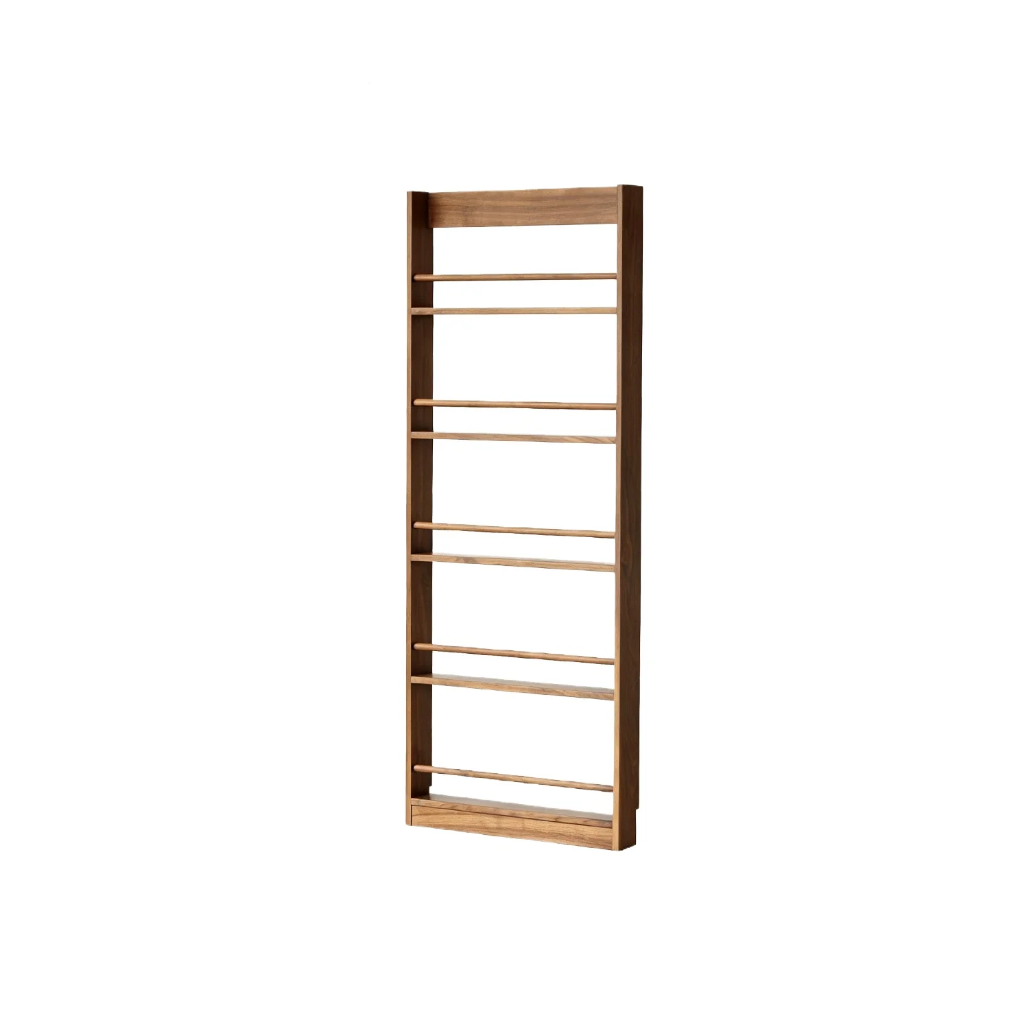 LMM small apartment hole board study storage rack ultra-thin solid wood shelf