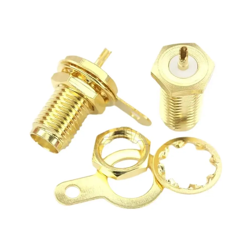 1PCS SMA-KY-1.13 Female Hexagon Antenna External Screw Inner Hole RF Coaxial Adapter Connector