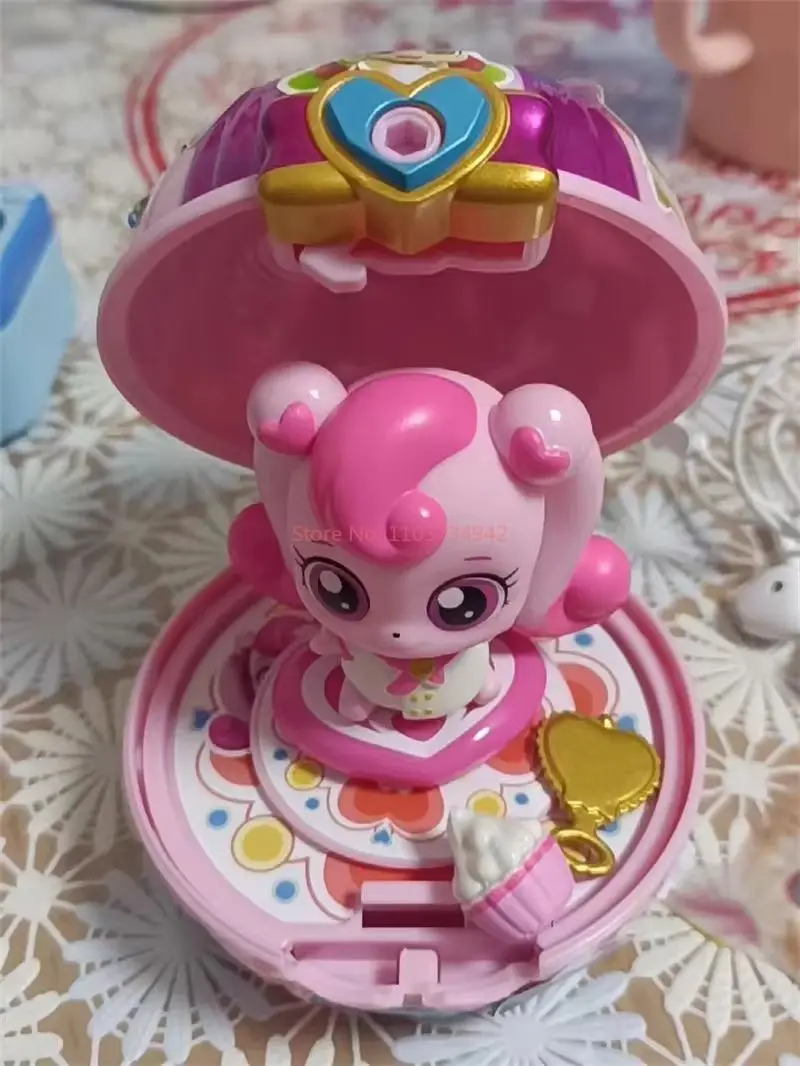 Genuine Catch Teenieping Anime Figures Toys Love Cute Doll Princess Sound And Light Mirror Box Set Series Magical Girl Doll