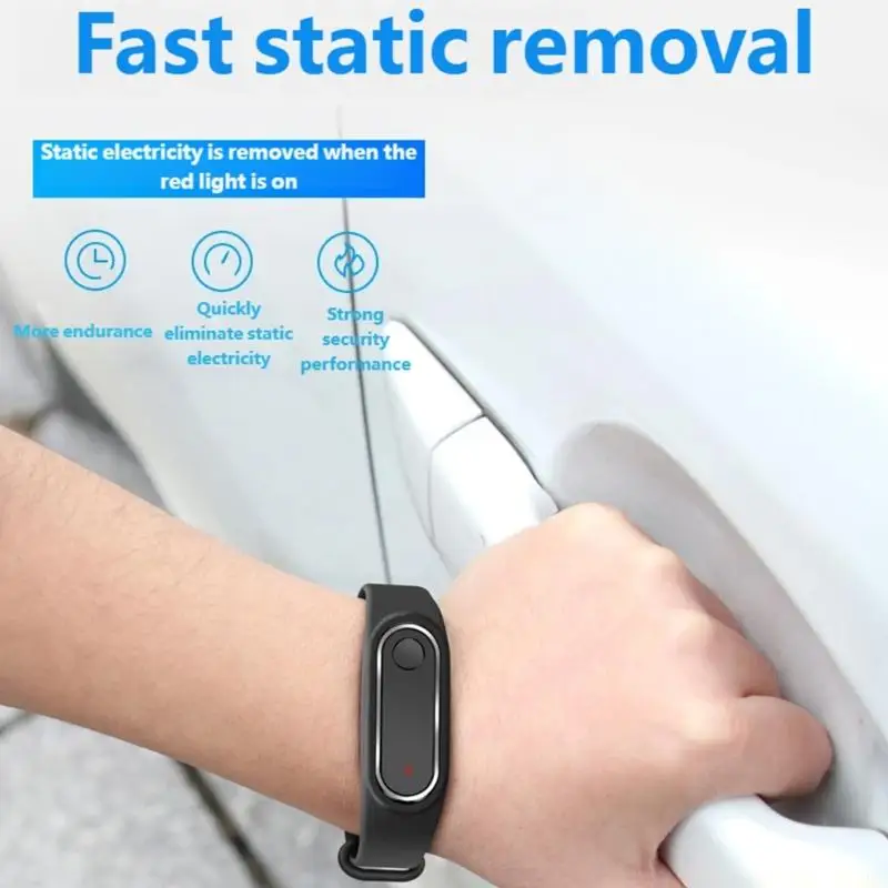 J0MA Fast Acting Electrostatic Discharge Wristband for Automotive Application Prevents Electrostatic Shock When Touching Car
