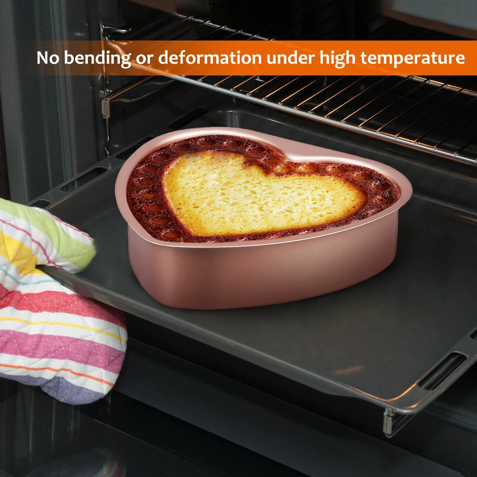 

Heart Shaped Mold Cake Moulds Set 8 Inch Aluminum Alloy Baking Pan Removable Base Tin Creative Design Cake Pans