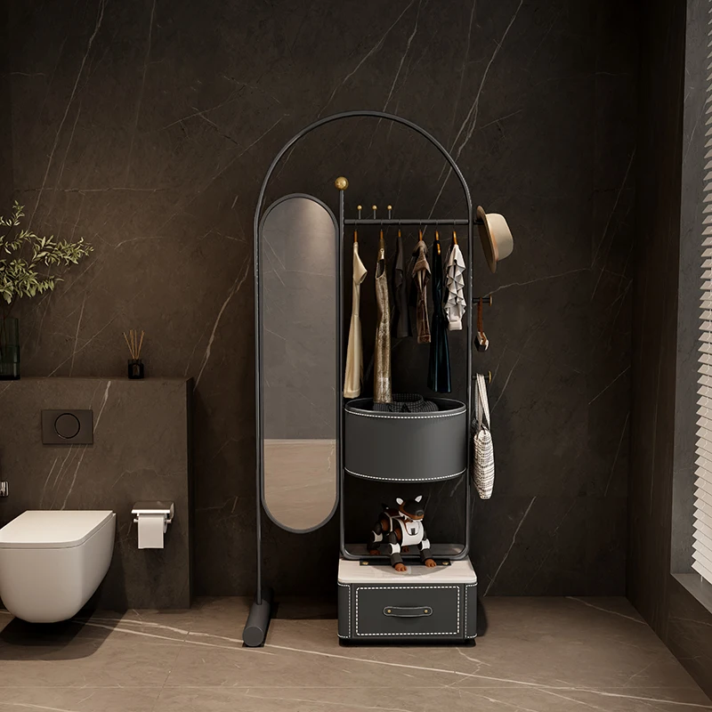 Portable Display Coat Racks Modern Cabinet Open Bookcase Garment Coat Racks Indoor Hotel Porte Manteau Entrance Hall Furniture