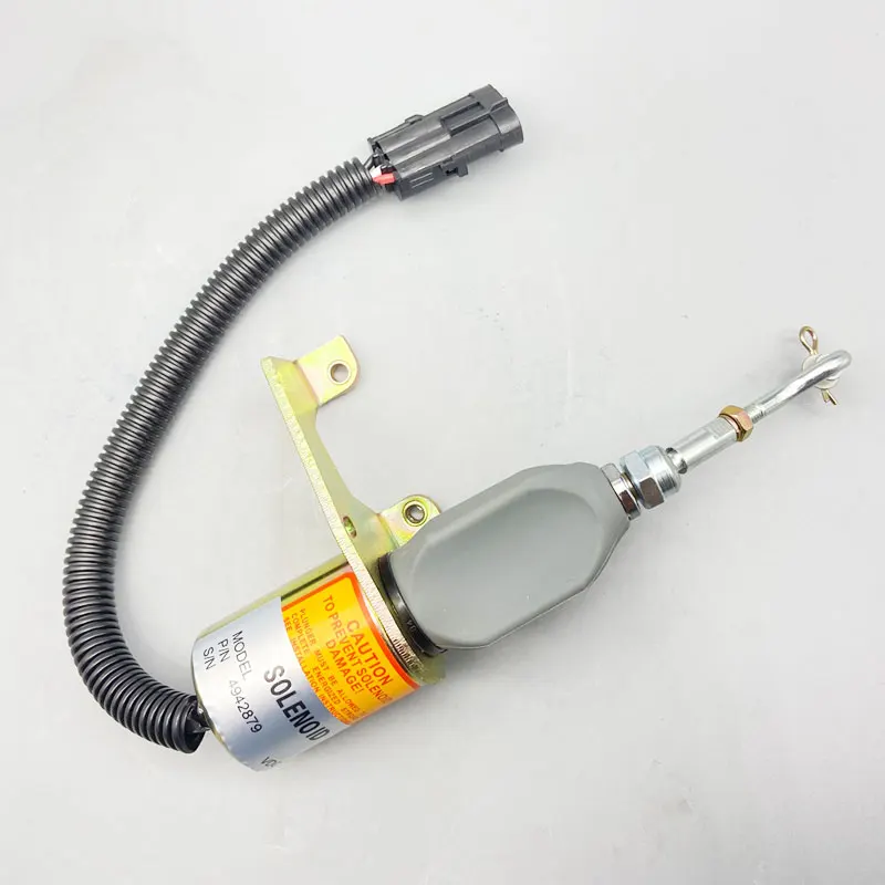 

For 4246876 Shut Off Solenoid Valve CUMMINS Shut Off Solenoid Valve Switch Excavator Parts 24v