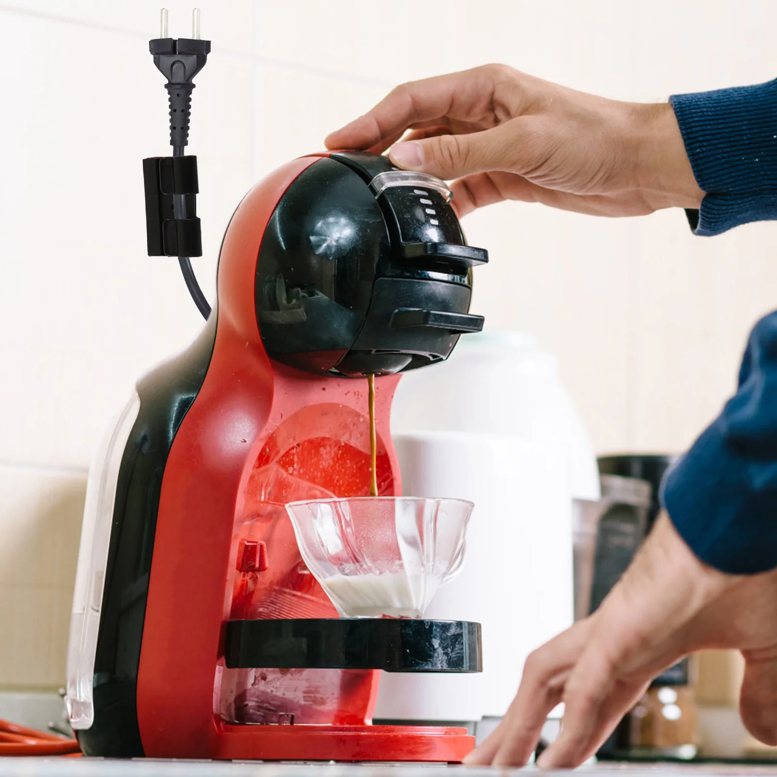 10 قطع من مشابك الكابلات اللاصقة لإدارة الأسلاك، عصا على مشابك حامل الكابل للاستخدام المنزلي والمكتب