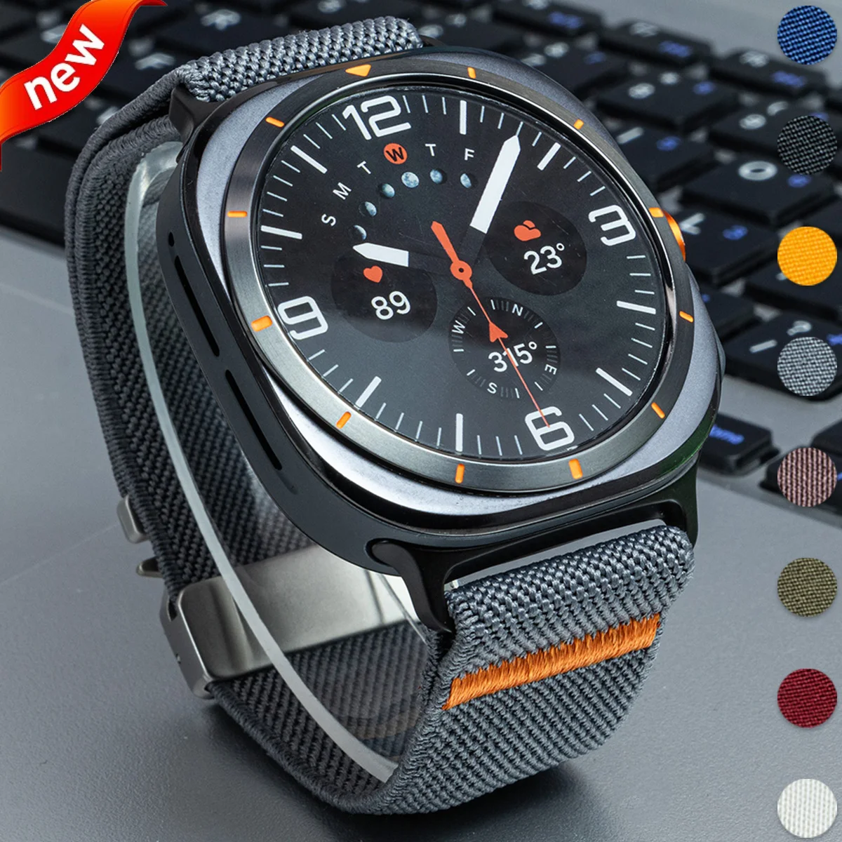 

Ремешок для Galaxy Watch Ultra 47 мм, нейлоновая петля, ремешок, браслет correa для Samsung Galaxy watch ultra, сменные аксессуары для наручных часов