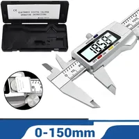150mm Digital Calipers Stainless Steel Electronic Digital Vernier Caliper Metal Micrometer Measuring Tool With LCD Screen