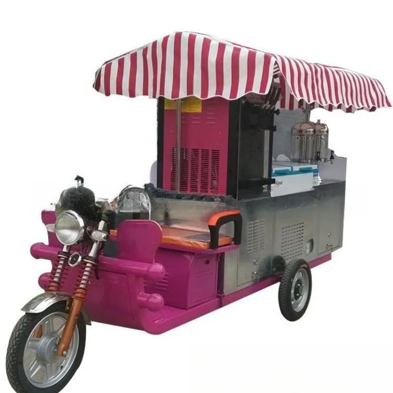 Soft ice cream truck No electric mobile soft ice truck Mobile ice cream truck