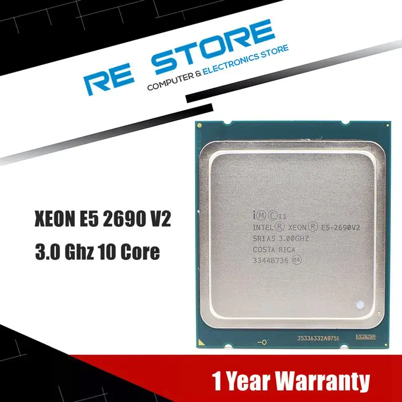 Go! Used Intel E5 2690 v2 Processor SR1A5 3.0Ghz 10 Core 25MB Socket LGA 2011 Xeon CPU