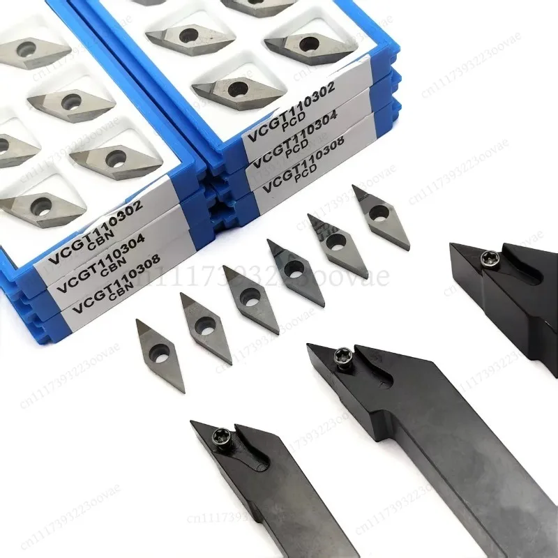 L-SVJCR External Turning Tool Holder for CNC Lathe Boring Bar with VCGT Inserts PCD CBN Blades 02 04 08