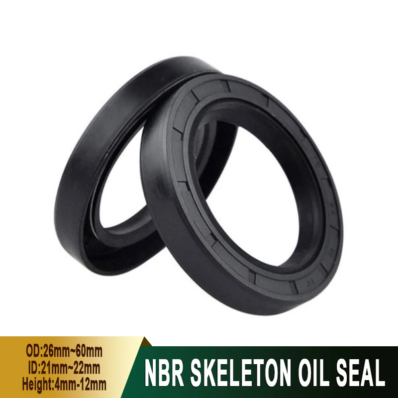 

Nitrile Rubber Shaft TC/FB/TG4 Skeleton Oil Seal 21/22mm * 26/27/28/31/32/33/34/35/36/37/39/40/45/46/52-62mm * 4/5/6/7/8/10/12mm