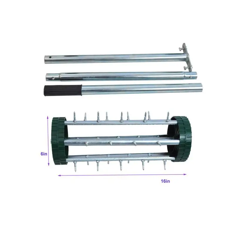 

Сверхмощный аэратор для газона с длинной стальной ручкой для обслуживания травы и инструмента для аэрации почвы