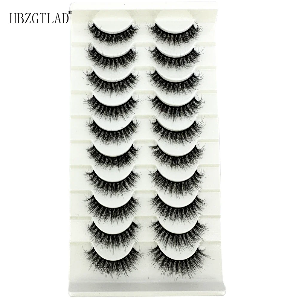10 Pairs Mink Fluffy Dramatic False Eyelashes