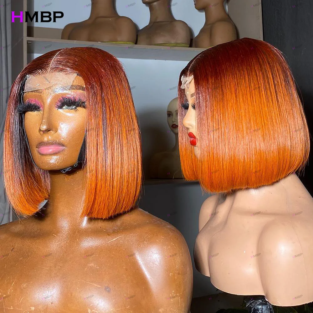 1b-350-highlight-human-hair-wig-350-density-blunt-cut-straight-bob-wig-glueless-2x6-lace-front-pre-plucked-for-women-8-14inch