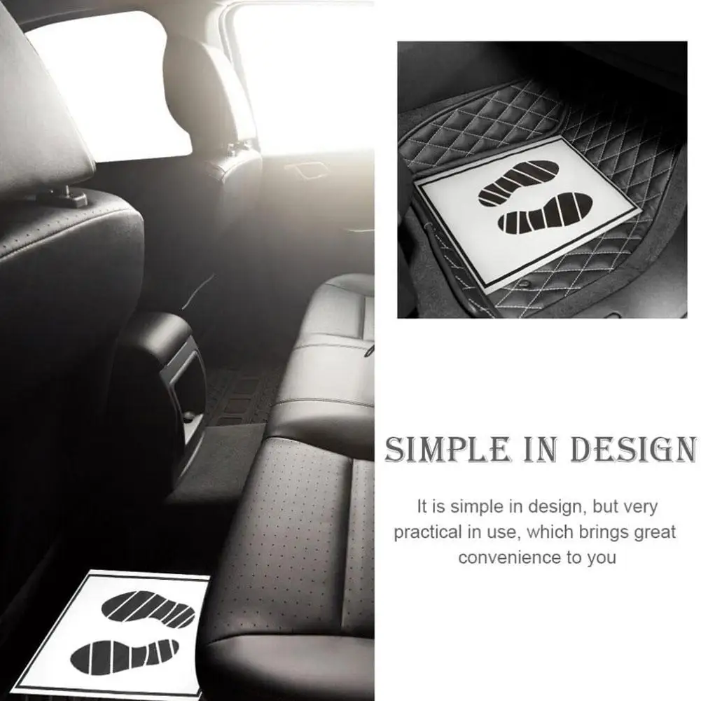 25/50Pcs Disposable Car Foot Mats Portable Paper Vehicle Foot Pads For Protection Disposable Car Mat Paper Anti-dirty Mat