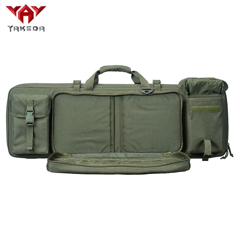 YAKEDA tactico equipment knight training hunting padded carrying gear tactical soft case double range bag