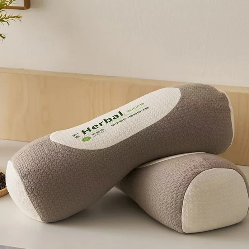 2026 New Buckwheat 3D Neck Pillow 45X15Cm Adult Sleeping Pillow for Neck Support Comfort Cylindrical Cervical Cushion for Bed