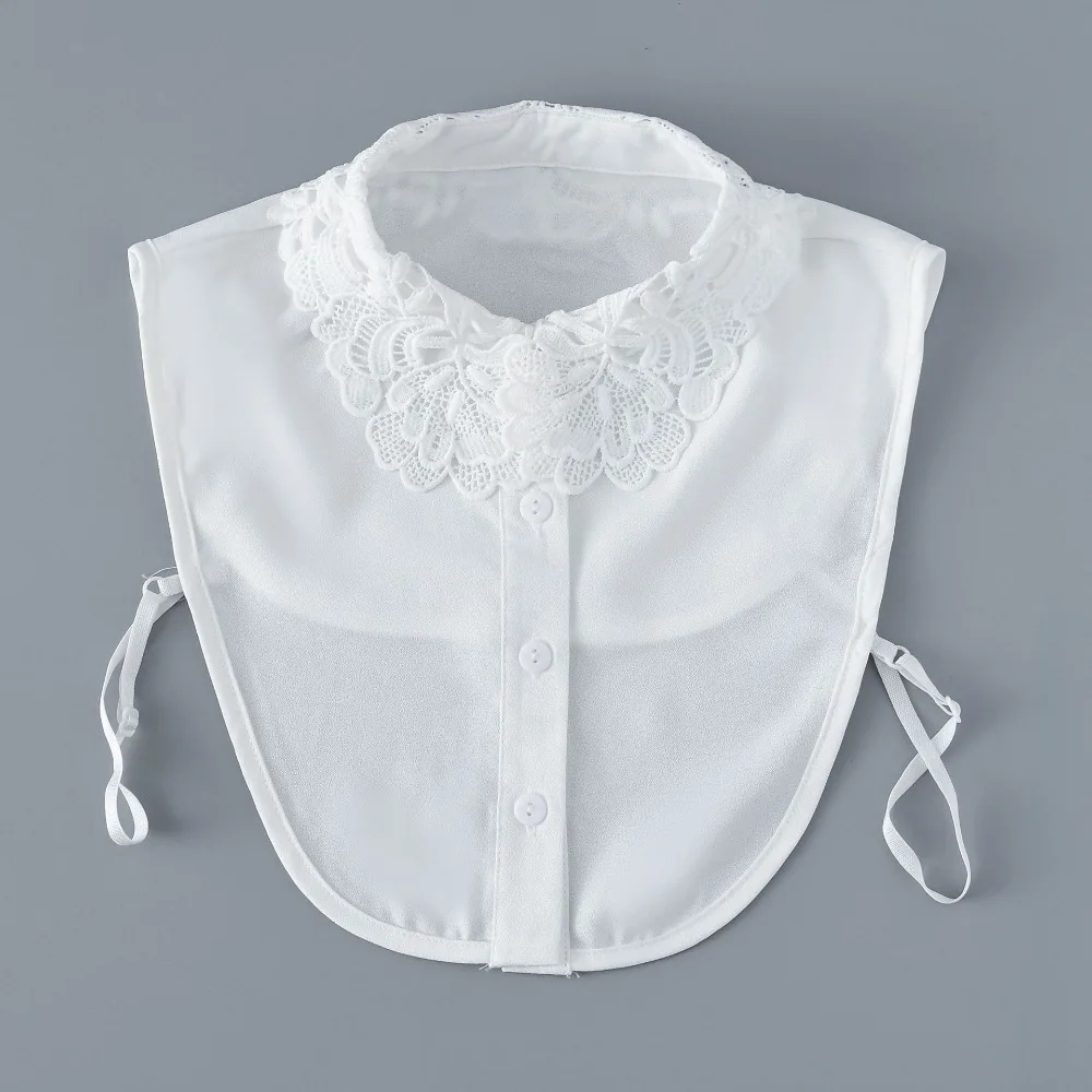 Clothes Accessory Detachable Fake Collar Lace White Black Neckline False Collar Women Girls