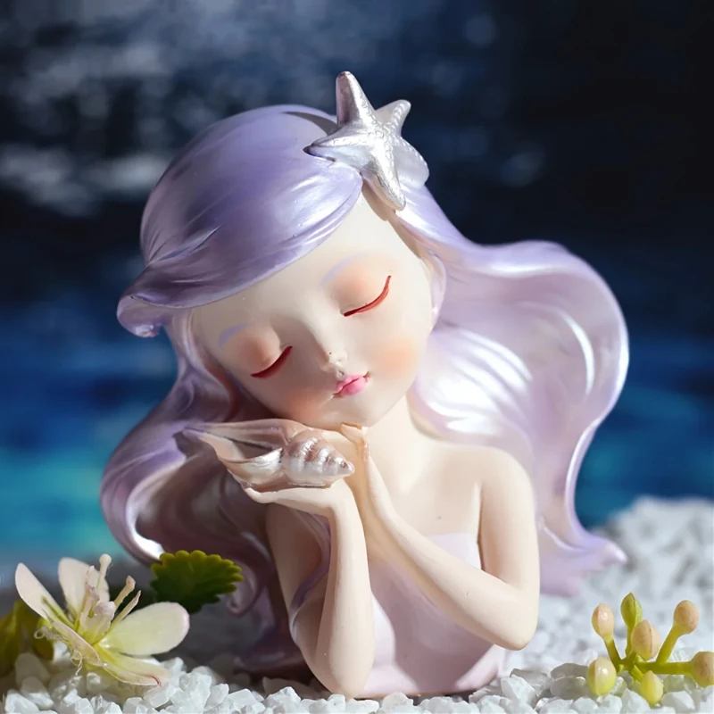 3d mermaid ocean princess silicone mold diy drip resin mermaid ornaments craft making tool for home decor and art projects
