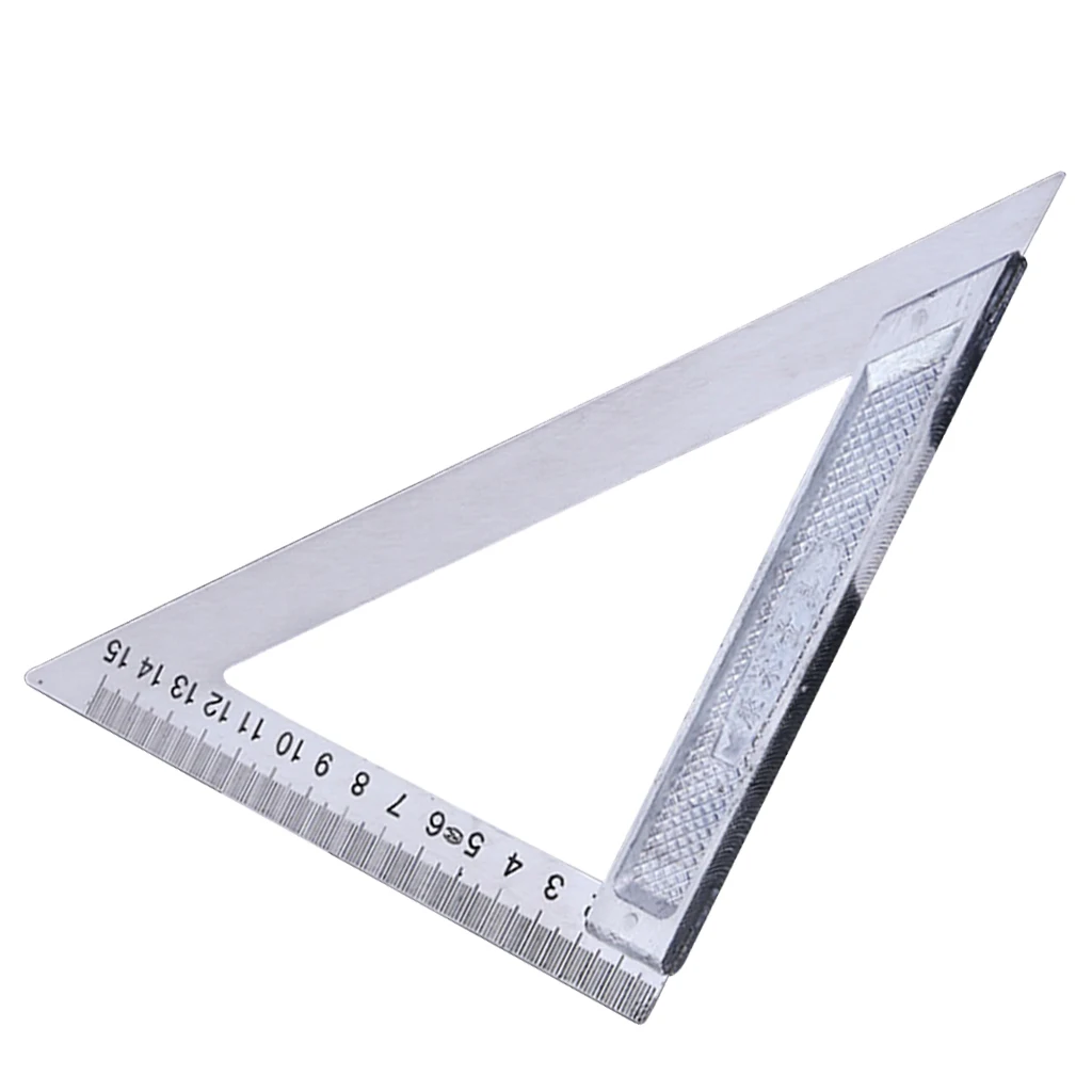 Stainless Steel Triangle Ruler Metric Premium Quality Square Measuring Tool for Craft Workshop and School Projects