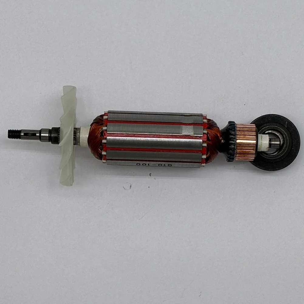 Copper Rotor for For g10 100 Angle Grinder 159mm x 58mm 127mm Shaft 54.5mm Core Length Lightweight 371g Silver Finish