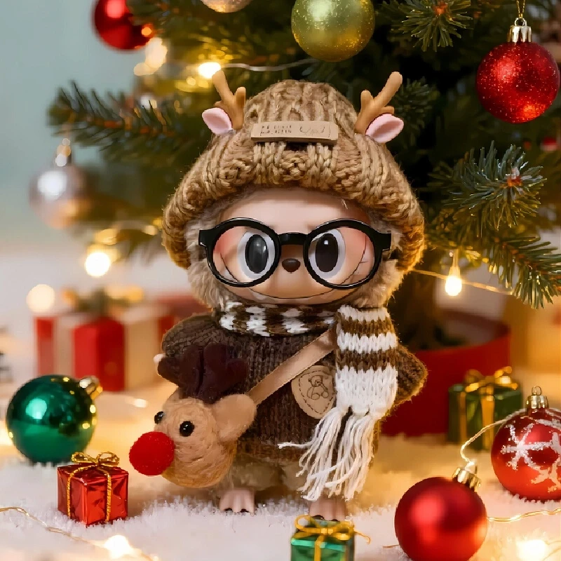 

Для Labubu 1-го/2-го поколения, универсальный комплект одежды для куклы из пяти предметов с изображением лося, аксессуары для одежды для кукол унисекс (кукла в комплект не входит)