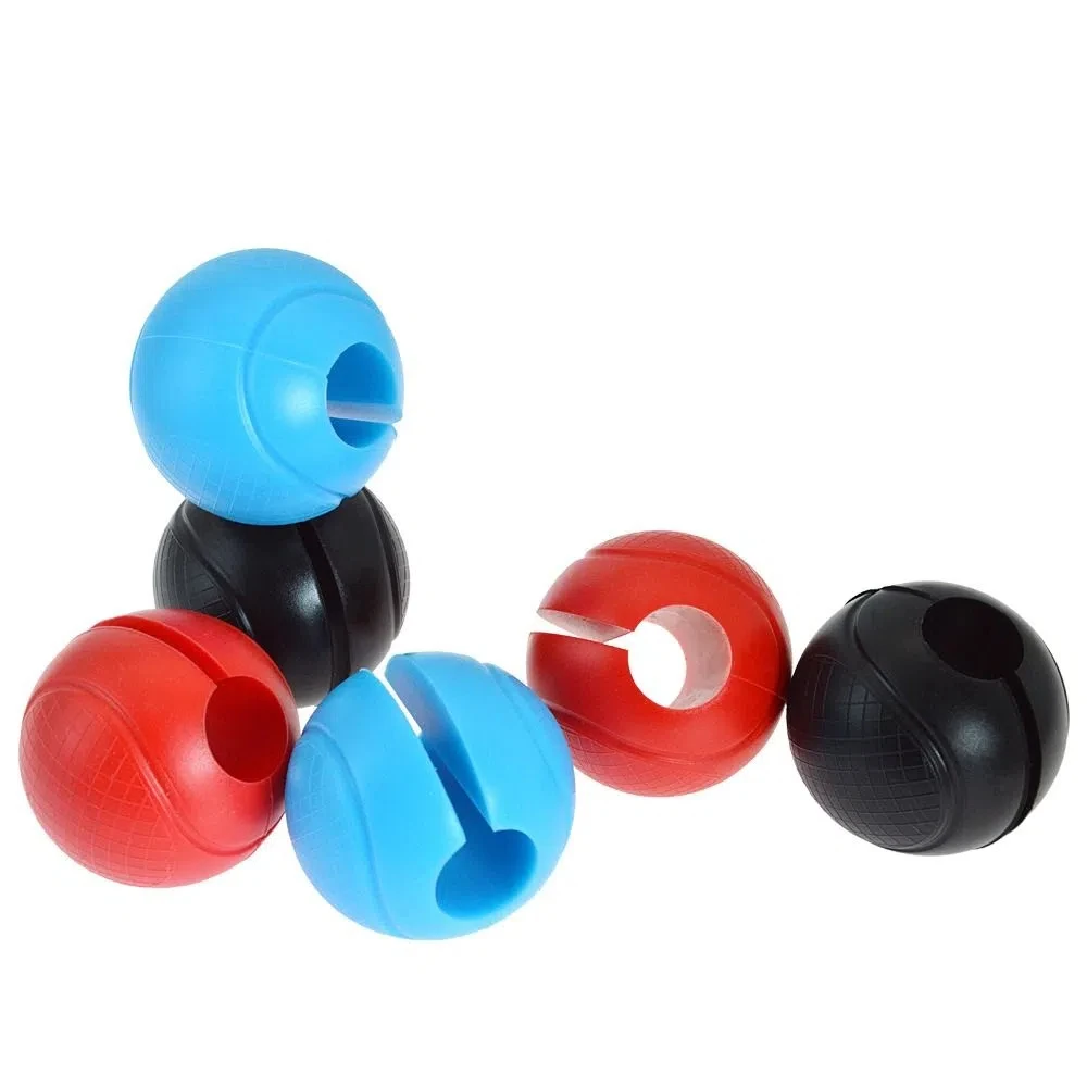 

1 Pair Reduce Palm Pressure Barbell Grip Ball Weightlifting Thicken Silicone Dumbbell Grip Universal Dedicated Fitness Equipment