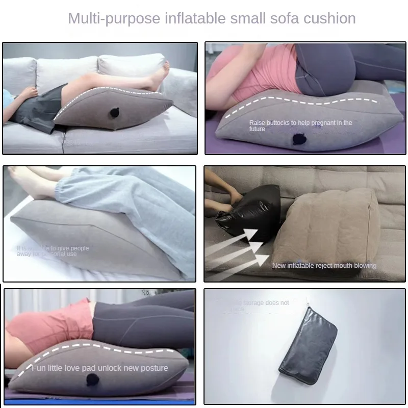 Leg pillow knee pillow portable inflatable multifunctional leg and foot soft pillow lifting knee pillow to relieve body fatigue