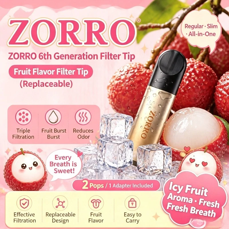 ZORRO's New Six-generation Fruit-flavored Coarse-medium-fine Filter Cigarette Holder Advanced Gift Smoking Accessories