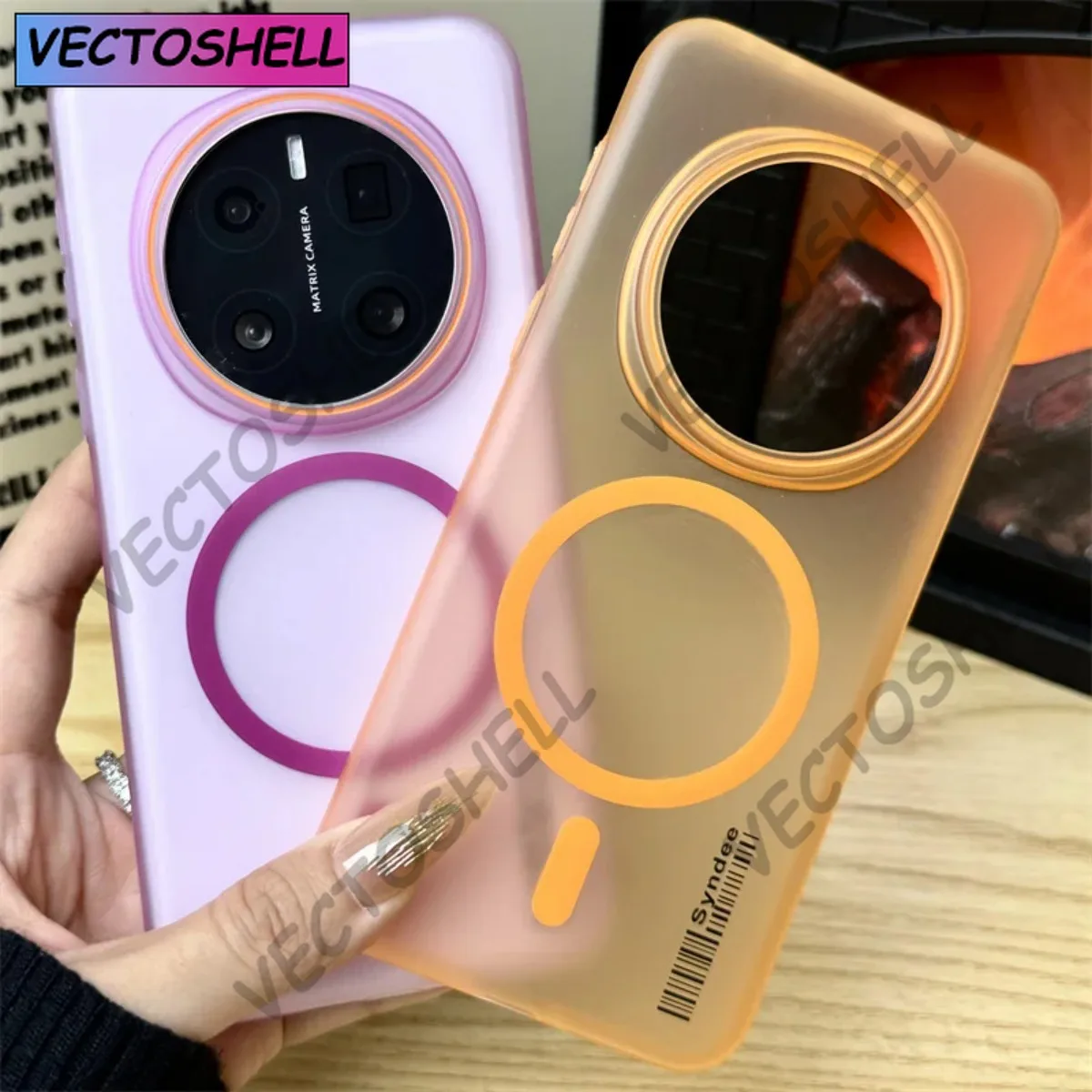 

Translucent For MagSafe Case For Honor Magic 7 6 Pro Frosted Barcode Phone Cases For Honor 300 Ultra 200 Lite 100 Pro Back Cover