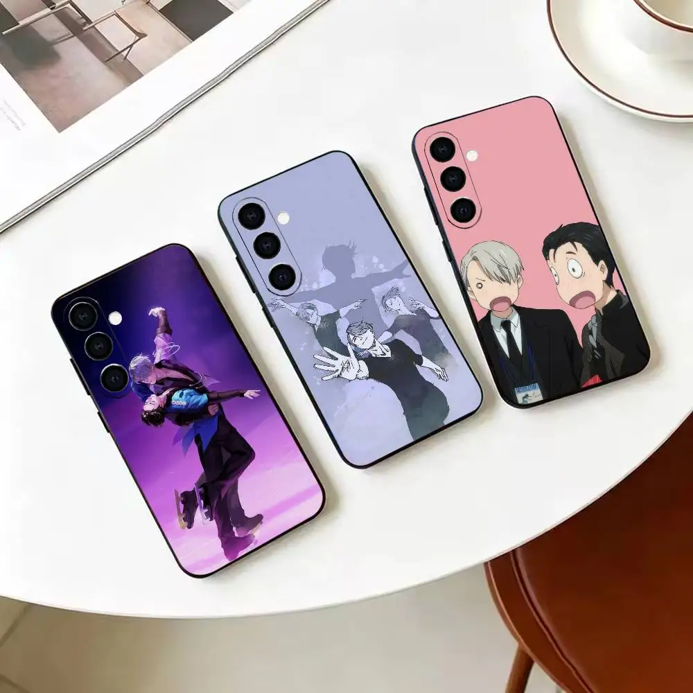Y-Yuri On Ice Anime   Phone Case For Samsung Galaxy A73,A72,A71,A70,A53,A52,A51,Others Soft Black Cover