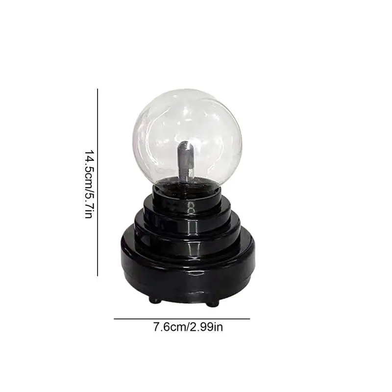 Static Electricity Ball USB Rechargeable Plasma Lamp Ball Static Control Desk Lamp Sound-Activated Electrostatic Ball Plasma