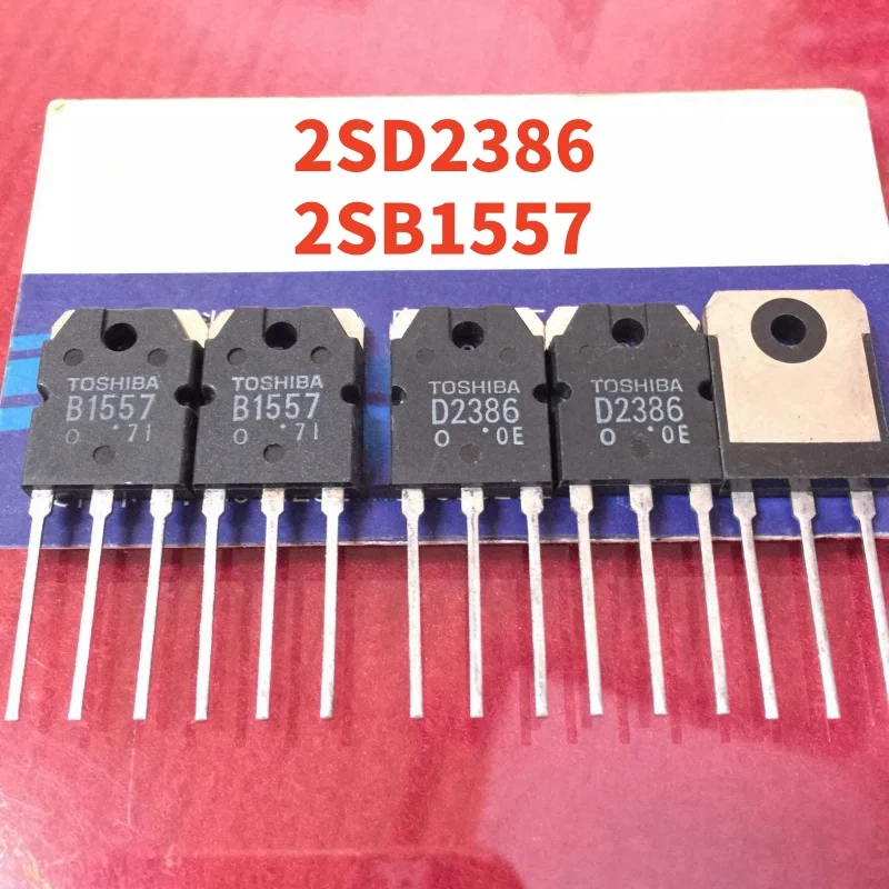 5 pairs/10 pcs (5pcs 2SD2386+5pcs 2SB1557) 100% new original 2SD2386 2SB1557 D2386 B1557 pairing tube